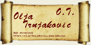 Olja Trnjaković vizit kartica